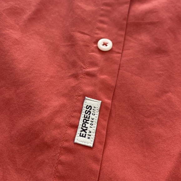 Express Mens Short Sleeve Button Down - Size S - Picture 3 of 3